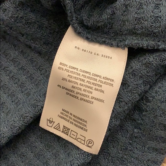 Anthro Akemi & Kin Teal V-Neck Knot Shirt - Picture 11 of 12